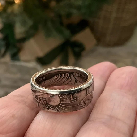 Silver 90% Coin Rings Bundle 2x Continental Silver